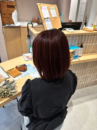 カラー 熊谷 天童のヘアスタイル