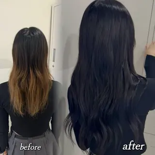 ロング カラー 🦋REISA🦋 エクステ×ハイトーンのヘアスタイル