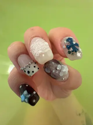 ネイル KUU🎀♥⑅ フィルイン対応サロンのネイルデザイン