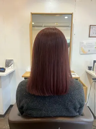 セミロング 鶴 章英のヘアスタイル