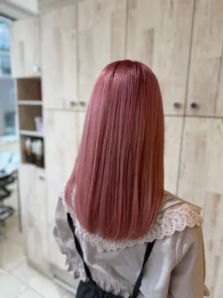 セミロング カラー 仙台×ブリーチ 斎藤相慶のヘアスタイル