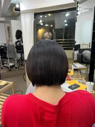 ショート カラー 神戸ボブ✂️ ioe三宮/田 伸佳のヘアスタイル