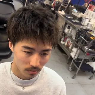 ショート メンズ メンズパーマの達人 KAITOのヘアスタイル
