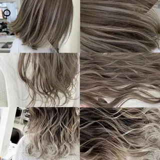 セミロング カラー ヘアアレンジ ワンズリー中明度 店舗公式のヘアスタイル