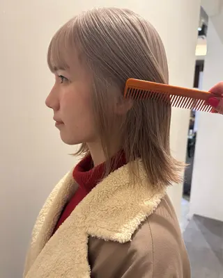 ミディアム カットモデル募集 suzUkaのヘアスタイル