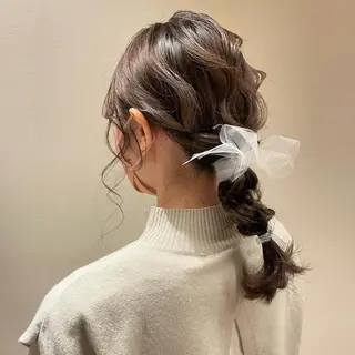 セミロング 神谷 亜結美のヘアスタイル