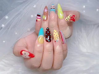 ロング カラー Bling Salonのネイルデザイン
