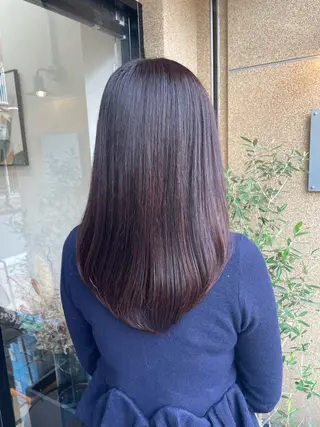 ミディアム カラー 長谷川 黎のヘアスタイル