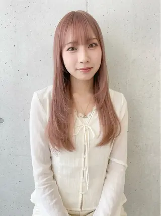 ロング カラー 髪質改善/美髪矯正 マネージャー福永のヘアスタイル