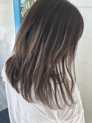 セミロング カラー 石垣島/美容師 Moeのヘアスタイル