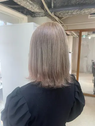 ショート カラー ハナ💎中韓/艶髪 ハイトーン/エクステのヘアスタイル