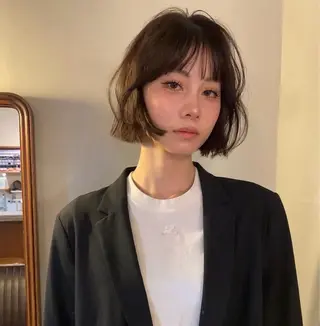 セミロング morita yunaのヘアスタイル