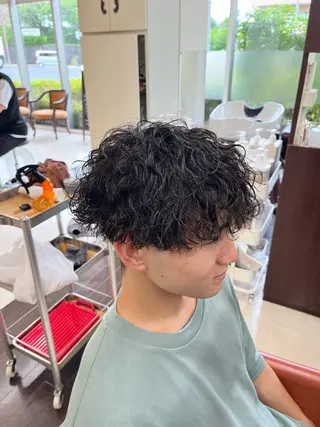ショート パーマ メンズ 🧊メンズ特化🧊 高木航希のヘアスタイル