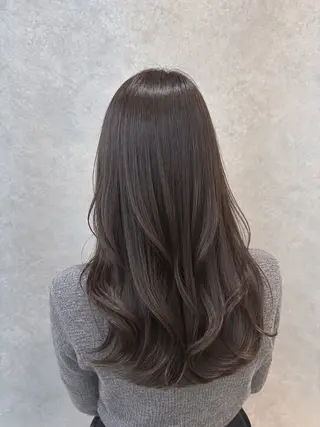 ロング カラー 髪質改善縮毛矯正/ 透明感カラー 石崎のヘアスタイル