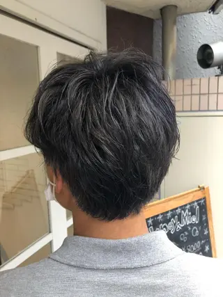 ショート カラー メンズ 西村 有紗のヘアスタイル