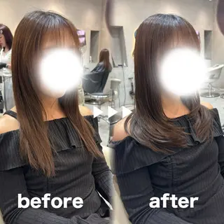 セミロング カラー ヘアアレンジ 大宮/レイヤー/透明 感カラー/NAOのヘアスタイル