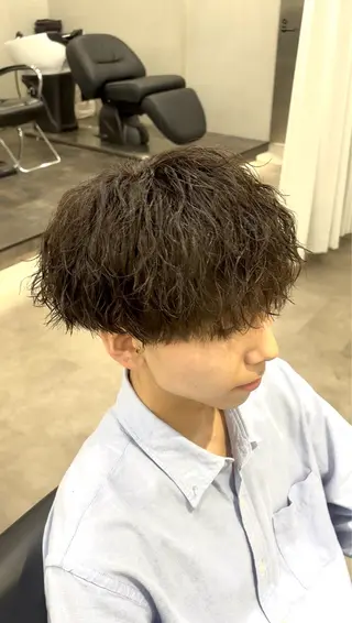 カラー メンズ パーマモデル/ メンズ/akoのヘアスタイル