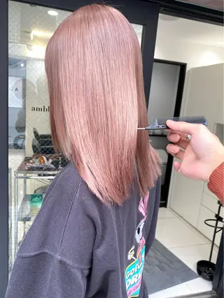 セミロング カラー レイヤーカット 赤み消し　店長/大和のヘアスタイル