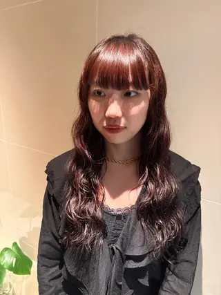 ロング パーマ 【パーマ🌀/暖色カ ラー🍷】ななこ🌴のヘアスタイル