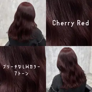 セミロング カラー 詩乃🎀ピンク 暖色系🫧レイヤーのヘアスタイル