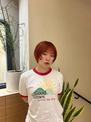 ショート カラー めい/ﾋﾟﾀぼぶ /ふわｶﾗｰ🍐のヘアスタイル