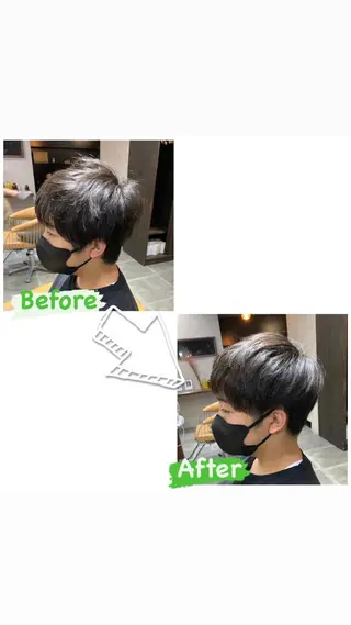 メンズ enx天王町店 伊藤 愛央のヘアスタイル