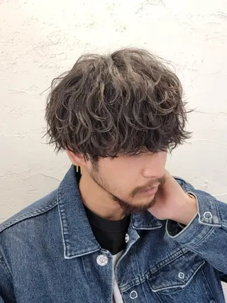パーマ メンズ fifth/原宿/ カットモデル/カズのヘアスタイル