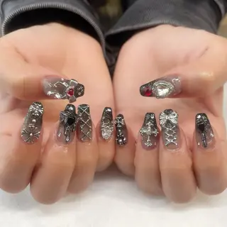 ネイル 💎🐰 saki. m 🐰💎のネイルデザイン