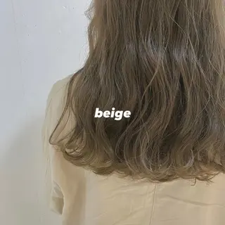 セミロング カラー 安富 舞のヘアスタイル