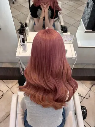 ロング カラー ダブルカラー/ 縮毛矯正🌼畔上のヘアスタイル