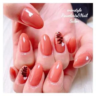 ミディアム ネイル 🐾enen style 🐾のネイルデザイン