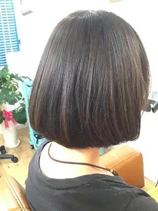 ショート 酸性ストレート/艶髪 ブリーチ/AIRIのヘアスタイル