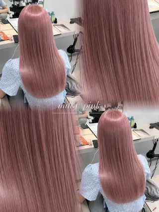 ロング 薄井舞|ハイトーン× エクステの神様のヘアスタイル