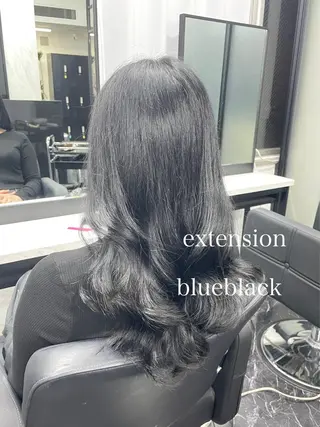 セミロング カラー エクステ🩵ブリーチ 韓国ヘア🩵KAEのヘアスタイル