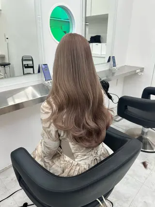 セミロング カラー 🤍ベージュ×艶髪 🤍Ryuta🤍のヘアスタイル