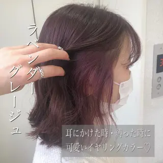 ミディアム カラー TRENCH 相澤 果歩のヘアスタイル