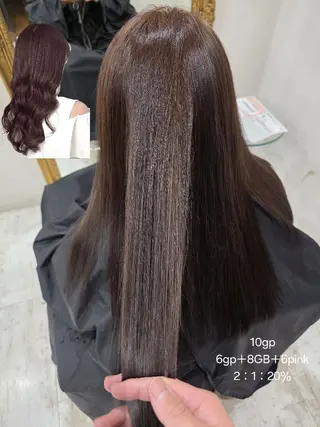 カラー 川瀬 夢来のヘアスタイル