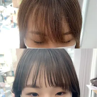 ロング カラー パーマ ヘアアレンジ メンズ キッズ ネイル マツエク・マツパ アイブロウ 似合せレイヤー/ 柔らか透明感カラーのヘアスタイル