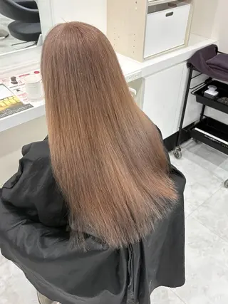 ロング カラー 🤎ミルクティー/W カラー/HIROMUのヘアスタイル