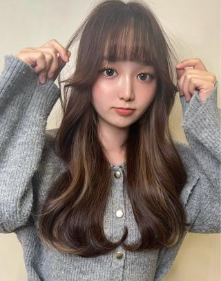 ロング カラー 平田 一成のヘアスタイル