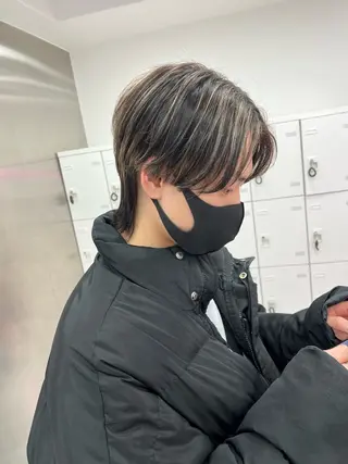 ミディアム パーマ メンズ メンズパーマ特化 TAIGAのヘアスタイル