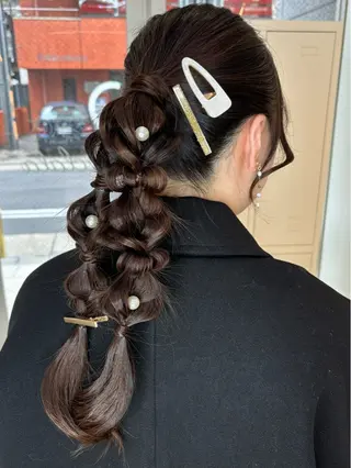 ロング ヘアアレンジ 後藤 瑠菜のヘアスタイル
