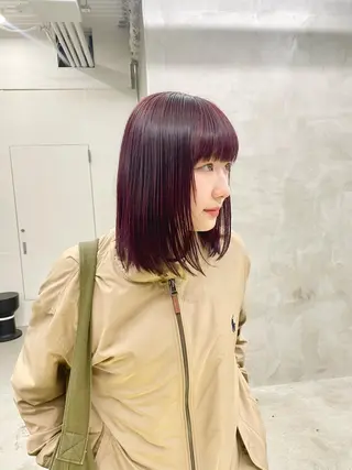 ミディアム カラー パーマ ヘアアレンジ メンズ ハイトーン/レイヤー 🌸さくらのヘアスタイル