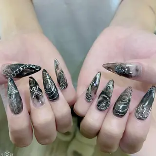 ネイル MoMoA Nail ネイル長さ出し専門店のネイルデザイン
