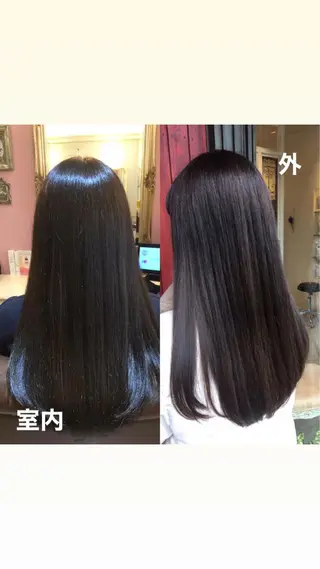 ロング カラー plaatje 義見のヘアスタイル