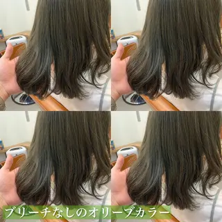 セミロング カラー navile原宿 yumaのヘアスタイル