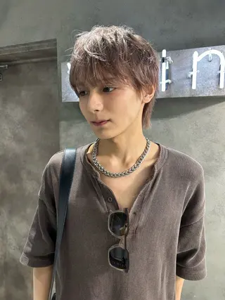 ショート カラー ナチュラル×色気パ ーマ 渋谷/マナミのヘアスタイル
