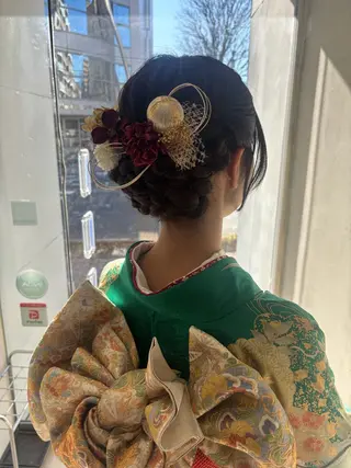 ヘアアレンジ 🎀ゆら🎀 ヘアアレンジ・カラーのヘアスタイル
