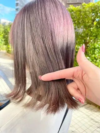 ミディアム 青木 優歩のヘアスタイル