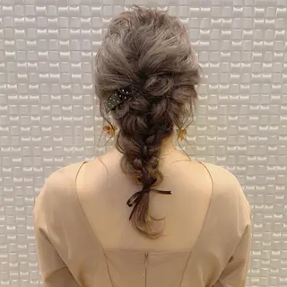 ロング ヘアアレンジ 𝒢𝒾𝓇𝓁𝓎 ⑅　𝓎𝓊𝓀𝒶のヘアスタイル